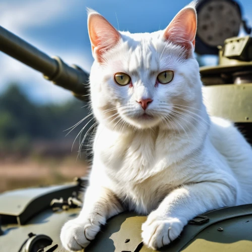 cat warrior,american bobtail,aegean cat,amurtiger,cat european,armored animal,combat vehicle,abrams m1,turkish angora,cat image,self-propelled artillery,turkish van,canis panther,mow,white cat,napoleon cat,churchill tank,american tank,american wirehair,cat vector,Photography,General,Realistic