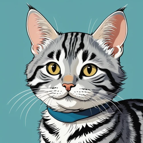cat vector,american shorthair,egyptian mau,vector illustration,cat on a blue background,silver tabby,vector art,pet portrait,bengal cat,domestic short-haired cat,cat portrait,cartoon cat,tabby cat,american wirehair,adobe illustrator,vector graphic,toyger,drawing cat,american bobtail,ocicat,Illustration,Children,Children 02