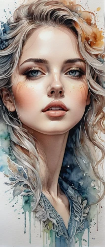 watercolor women accessory,art painting,painting technique,world digital painting,fashion illustration,meticulous painting,glass painting,illustrator,portrait background,image manipulation,photo painting,chalk drawing,oil painting on canvas,woman face,boho art,girl in a long,fashion vector,digital art,creative background,woman's face,Photography,General,Fantasy