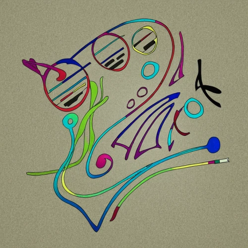 abstract cartoon art,abstract design,calligraphic,inkscape,adobe illustrator,colorful doodle,chameleon abstract,abstract artwork,abstraction,illustrator,music note,paint strokes,clef,musical note,abstract painting,calligraphy,musical notes,music notes,flipchart,receptor,Illustration,Abstract Fantasy,Abstract Fantasy 02