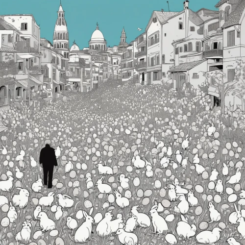 a flock of pigeons,white pigeons,city pigeons,the pied piper of hamelin,white pigeon,doves and pigeons,seagulls flock,spanish steps,city pigeon,pigeons and doves,flock home,book illustration,pigeons piles,seagulls,flock of sheep,flock of birds,feral pigeons,pigeons,siracusa,venezia,Illustration,Vector,Vector 02