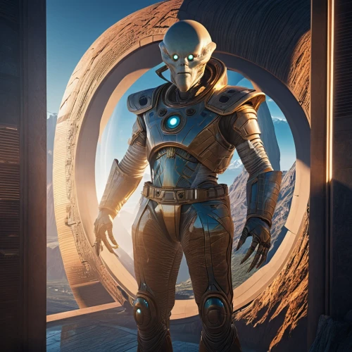 nebula guardian,nova,martian,andromeda,space-suit,atlas,spacesuit,metallic door,aquanaut,sci-fi,sci - fi,explorer,space suit,sci fi,spartan,scifi,alien warrior,halo,tau,astronaut suit,Photography,General,Realistic