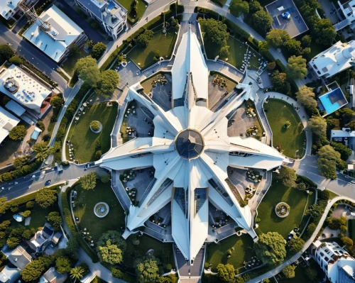 atomium,drone shot,overhead shot,the center of symmetry,traffic circle,bird's eye view,drone view,drone photo,from above,roundabout,bird's-eye view,drone image,aerial shot,olympiapark,overhead view,drone phantom 3,futuristic architecture,mavic 2,view from above,aerial view umbrella,Photography,General,Realistic