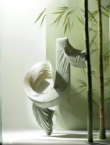 bamboo curtain,junshan yinzhen,bamboo plants,ikebana,green folded paper,paper art,bamboo,bamboo frame,contemporary decor,danish furniture,interior decoration,glasswares,plantation shutters,commode,folded paper,floral chair,decorative art,armchair,soft furniture,palm fronds