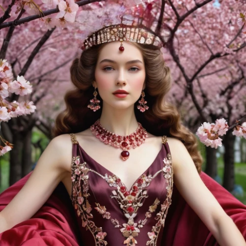 spring crown,fairy queen,cherry blossom,the cherry blossoms,plum blossoms,oriental princess,princess sofia,scarlet witch,cherry blossoms,princess crown,spring blossom,apricot blossom,plum blossom,miss circassian,japanese flowering crabapple,diadem,beautiful girl with flowers,heart with crown,bridal jewelry,linden blossom