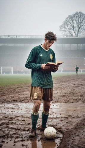 soccer world cup 1954,footballer,goalkeeper,footballers,football player,soccer player,concentration,floodlights,ereader,sportsmen,football,floodlight,reading magnifying glass,man praying,traditional sport,clipboard,people reading newspaper,playing football,world cup,pea soup,Photography,General,Realistic
