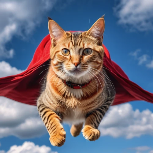 super hero,caped,superhero,cat warrior,believe can fly,super man,cat vector,super heroine,red super hero,cat image,red cape,super power,flying fox,superman,super woman,flying girl,i'm flying,celebration cape,flying seed,cat sparrow,Photography,General,Realistic