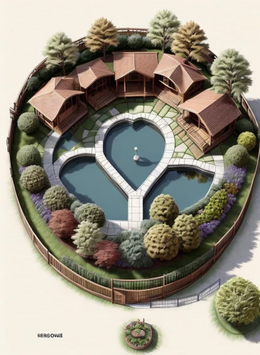landscape plan,artificial island,artificial islands,landscape designers sydney,round house,permaculture,circle design,landscape design sydney,garden elevation,floating islands,swim ring,fountain of friendship of peoples,architect plan,garden design sydney,secret garden of venus,floating island,3d rendering,decorative fountains,school design,heart design