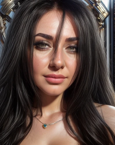 eurasian,natural cosmetic,tiger lily,cleopatra,gold contacts,polynesian girl,celtic queen,cosmetic,tiara,ancient egyptian girl,fantasy portrait,hallia venezia,massively multiplayer online role-playing game,marina,elven,angel,gold eyes,crown render,realdoll,fantasy woman