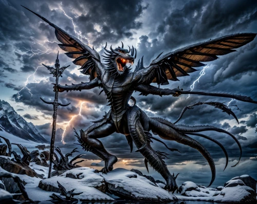 garuda,angel of death,daemon,dark angel,fantasy picture,black dragon,gryphon,black angel,archangel,heroic fantasy,sphinx pinastri,fantasy art,dark-type,corvus,griffin,predatory bird,antasy,death angel,nine-tailed,the archangel