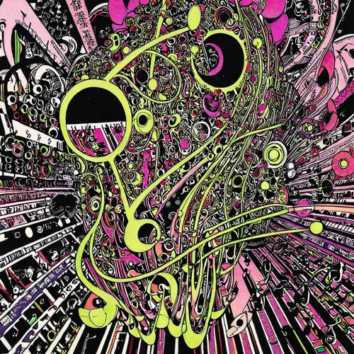 acid,tangle,vortex,fragmentation,chaos,dimensional,chameleon abstract,organism,trip computer,psychedelic,symbiotic,neon ghosts,heterocyle,abstract artwork,dimension,distorted,time spiral,regenerative,abstract smoke,chaotic,Illustration,Japanese style,Japanese Style 05