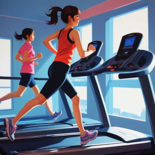 treadmill,elliptical trainer,fitness room,exercise equipment,running machine,aerobic exercise,indoor cycling,female runner,sports exercise,fitness center,indoor rower,long-distance running,exercise machine,physical fitness,middle-distance running,workout icons,workout equipment,physical exercise,exercise,sports training,Conceptual Art,Fantasy,Fantasy 19