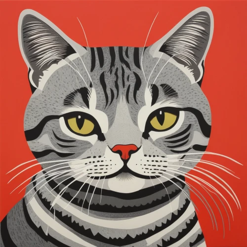 american shorthair,cat vector,tabby cat,egyptian mau,silver tabby,american bobtail,cat portrait,vector illustration,adobe illustrator,vintage cat,cool woodblock images,animal portrait,toyger,chinese pastoral cat,chartreux,ocelot,capricorn kitz,woodblock prints,whiskered,drawing cat,Illustration,Vector,Vector 20