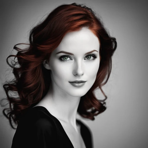 red-haired,redhair,red head,red hair,redhead doll,redheaded,redhead,redheads,black widow,retouch,portrait background,romantic portrait,clary,digital painting,beautiful woman,dark red,woman portrait,retouching,maureen o'hara - female,red ginger,Illustration,Black and White,Black and White 33