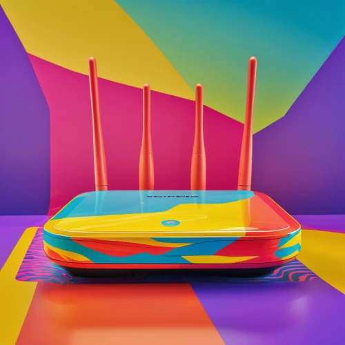 colorful foil background,abstract retro,3d background,wireless router,background colorful,rainbow pencil background,3d mockup,80's design,neon arrows,garish,saturated colors,spinning top,router,cd cover,cmyk,isolated product image,colorful background,3d render,circus tent,surfboard,Photography,General,Realistic