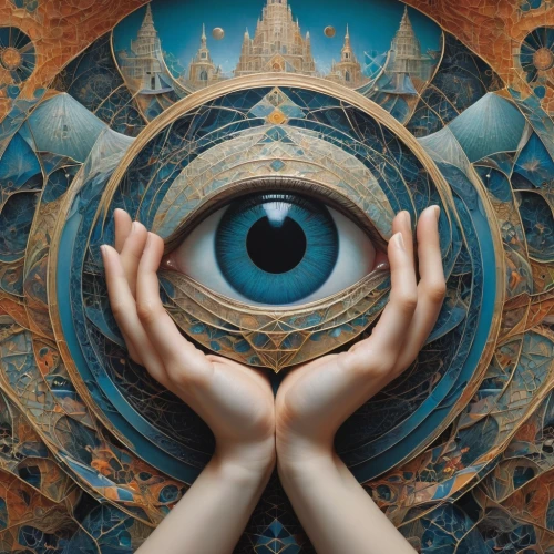 all seeing eye,third eye,peacock eye,cosmic eye,asian vision,eye,eye ball,sacred geometry,mandala,mirror of souls,esoteric,kaleidoscope,buddha focus,abstract eye,somtum,mandala framework,robot eye,psychedelic art,temples,the eyes of god,Illustration,Realistic Fantasy,Realistic Fantasy 05