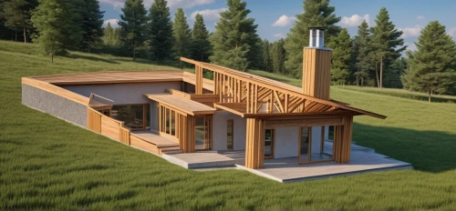 timber house,3d rendering,eco-construction,log home,dog house frame,log cabin,wooden house,wood doghouse,wooden hut,small cabin,wooden sauna,wooden construction,prefabricated buildings,heat pumps,grass roof,the cabin in the mountains,mountain hut,outdoor structure,inverted cottage,wooden decking,Photography,General,Realistic