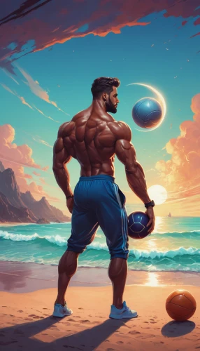 beach rugby,rugby player,touch football (american),beach sports,beach basketball,rugby ball,world digital painting,game illustration,football player,muscle icon,beach soccer,beach ball,beach background,beach defence,touch football,game art,fantasy picture,panamanian balboa,digital painting,sports balls,Conceptual Art,Fantasy,Fantasy 21