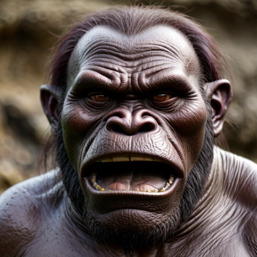 ape,chimpanzee,neanderthal,gorilla,chimp,common chimpanzee,baboon,silverback,orangutan,primate,neanderthals,orang utan,cougnou,angry man,primitive person,human don't be angry,mumiy troll,barbary ape,snarling,great apes