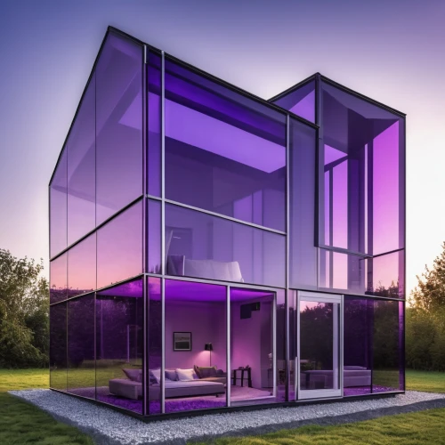 cubic house,cube house,cube stilt houses,mirror house,glass facade,shipping container,glass wall,modern house,3d rendering,glass blocks,cube love,modern architecture,frame house,glass building,purple frame,purple,glass panes,purpleabstract,glass facades,water cube,Photography,General,Realistic