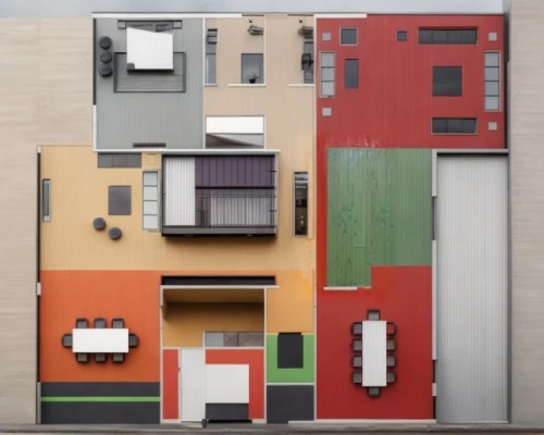 an apartment,shipping containers,houses clipart,apartment house,rectangles,cubic house,blocks of houses,shipping container,cube house,dolls houses,apartment block,smart house,shared apartment,tetris,mixed-use,mondrian,colorful facade,model house,apartment building,miniature house