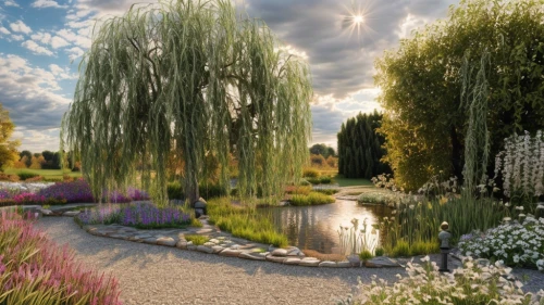 weeping willow,nature garden,willow flower,landscape designers sydney,corkscrew willow,garden pond,english garden,gardens,hanging willow,arboretum,cherry sparkler fountain grass,garden of plants,pollarded willow,giverny,landscape design sydney,pond plants,pond flower,flower garden,persian norooz,zen garden