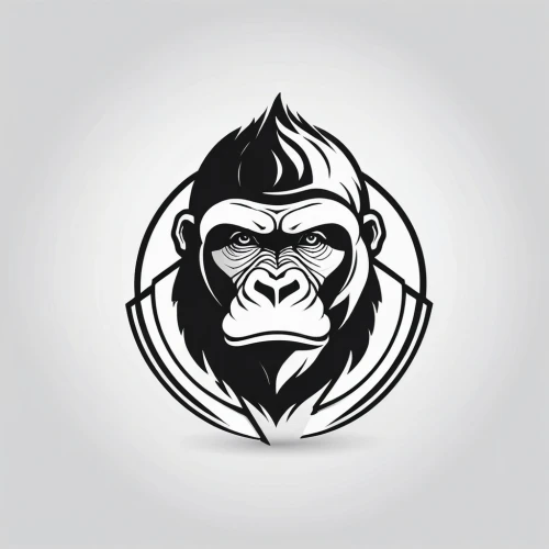 gorilla,silverback,automotive decal,siamang,gibbon 5,primate,monkey,ape,chimp,the monkey,chimpanzee,monkeys band,mandrill,dribbble,kong,vector graphic,great apes,animal icons,monkeys,war monkey,Unique,Design,Logo Design
