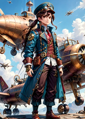 steampunk,admiral von tromp,napoleon bonaparte,captain p 2-5,airship,buccaneer,the sandpiper general,napoleon i,airships,naval officer,admiral,galleon,napoleon,pirate,pilot,military officer,corsair,graf-zepplin,air ship,captain,Anime,Anime,General