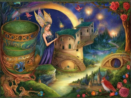fairy world,children's fairy tale,fairy tale,fairy village,fairy tale character,fairy tales,a fairy tale,fairy door,fairy house,faerie,fairytales,fairy tale castle,fantasy picture,faery,fantasy art,fae,fairy forest,fairy tale icons,fairytale characters,fairytale,Illustration,Realistic Fantasy,Realistic Fantasy 02