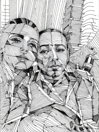 double exposure,wireframe,digiart,wireframe graphics,digital artwork,distorted,digital art,digital,multiple exposure,two people,digital drawing,art paper,digital illustration,fragmentation,pencil art,arrow line art,photomontage,camera drawing,connections,pencil and paper,Design Sketch,Design Sketch,None