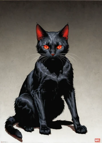 black cat,halloween black cat,red cat,fire red eyes,pet black,gray cat,chartreux,red eyes,feral cat,breed cat,firestar,the cat,felidae,hollyleaf cherry,halloween cat,cat vector,yellow eyes,jiji the cat,domestic cat,cat image,Illustration,American Style,American Style 02