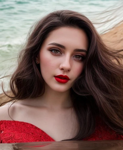 beach background,poppy red,coral red,girl in red dress,red lips,lady in red,red lipstick,coral,deep coral,red,bright red,beautiful young woman,model beauty,red background,man in red dress,silk red,natural cosmetic,on a red background,red summer,eurasian,Common,Common,Photography