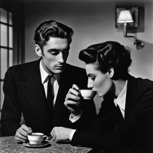 woman drinking coffee,vintage man and woman,drinking coffee,french coffee,film noir,caffè americano,parisian coffee,a cup of coffee,the coffee,cups of coffee,espresso,café au lait,vintage boy and girl,coffee break,tea drinking,coffee time,cup of coffee,as a couple,coffee and cake,coffee,Photography,Black and white photography,Black and White Photography 11
