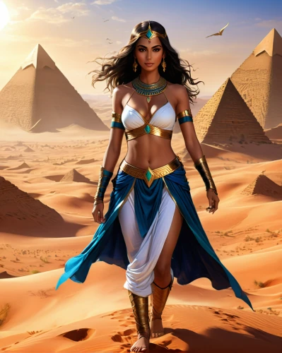 ancient egyptian girl,pharaonic,cleopatra,ancient egypt,ancient egyptian,egyptian,warrior woman,egypt,pharaoh,horus,giza,nile,pharaohs,priestess,sphinx pinastri,fantasy woman,arabian,dahshur,egyptology,karnak,Illustration,Realistic Fantasy,Realistic Fantasy 01