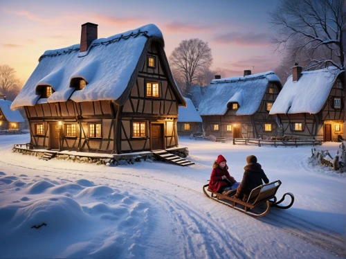 wooden houses,winter village,winter house,sleigh ride,half-timbered houses,christmas landscape,lapland,half-timbered house,nordic christmas,snow scene,winter trip,finnish lapland,wooden house,holland,winter landscape,chalets,wooden sled,winter magic,norway,snow house,Photography,General,Natural