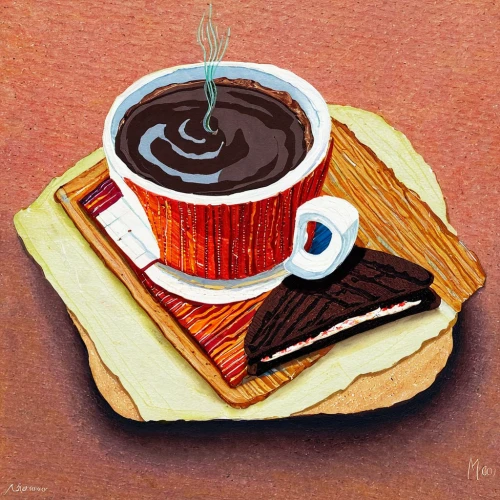 coffee and cake,coffee tea illustration,capuchino,sachertorte,mocaccino,coffee art,french coffee,chocolate cupcake,cup of cocoa,tea sandwich,pastel de choclo,slice of cake,dutch coffee,espresso,coffee break,espressino,fika,donut illustration,chocolate spread,café,Conceptual Art,Daily,Daily 02