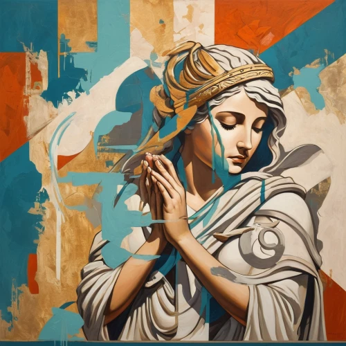 justitia,athena,mucha,lady justice,art deco woman,artemisia,the prophet mary,transistor,apollo,liberty,meticulous painting,jesus in the arms of mary,aporia,adobe illustrator,neoclassic,church painting,priestess,mercy,wall painting,statue of freedom,Conceptual Art,Fantasy,Fantasy 23
