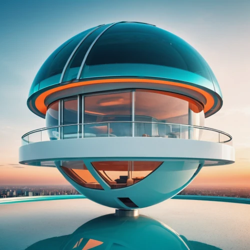 futuristic architecture,futuristic landscape,sky space concept,futuristic art museum,glass sphere,futuristic,observation deck,roof domes,floating island,the observation deck,sky apartment,musical dome,spheres,helipad,lensball,spaceship,solar cell base,rotating beacon,spherical image,observation tower,Photography,General,Realistic