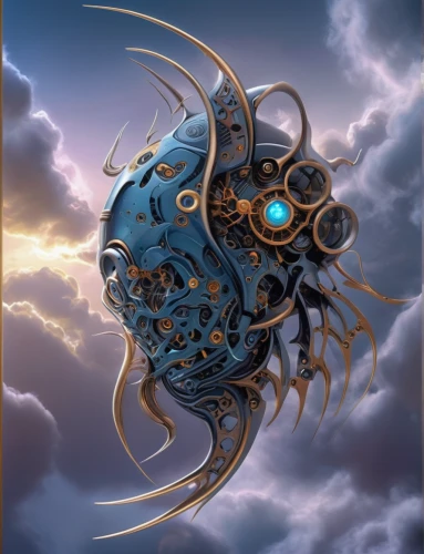 gear shaper,medusa gorgon,nautilus,scarab,cuthulu,poseidon god face,shiva,steampunk gears,shaper,deep sea nautilus,fractalius,biomechanical,argus,gorgon,skyflower,v838 monocerotis,om,nebula guardian,fractals art,zodiac sign libra,Conceptual Art,Sci-Fi,Sci-Fi 03