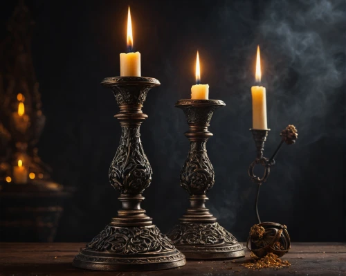 candlestick for three candles,candlesticks,golden candlestick,black candle,candlelights,candlemaker,oil lamp,candle holder,candle wick,burning candle,candlestick,candlelight,candles,table lamps,votive candles,burning candles,flameless candle,candle holder with handle,candle,lighted candle,Photography,General,Fantasy