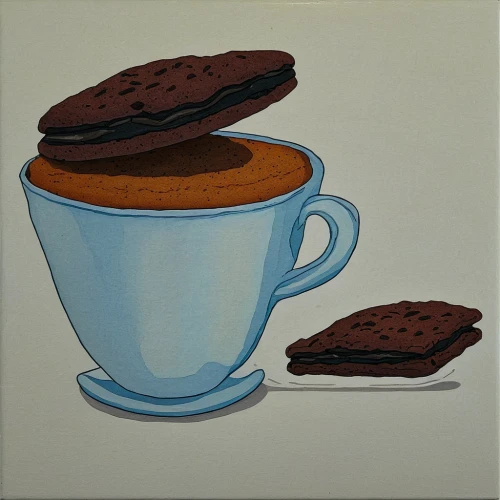 coffee tea illustration,speculoos,malted milk,cookie jar,chocolate chip cookie,andy warhol,biscotti,cup of cocoa,chocolate chips,aniseed biscuits,cup and saucer,cookies,coffee and cake,french coffee,ginger cookie,florentine biscuit,cookie,chocolate chip,chocolate wafers,peanut butter cookie,Conceptual Art,Daily,Daily 23