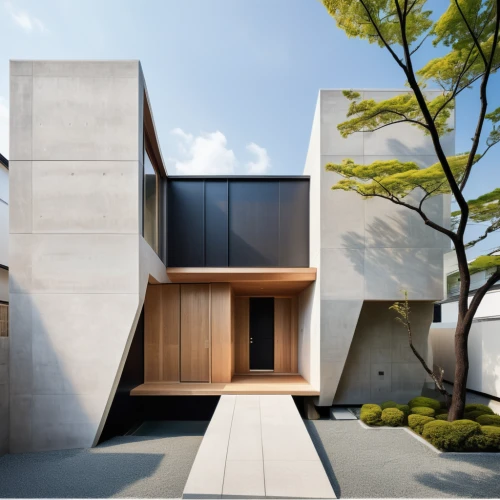cubic house,japanese architecture,modern house,modern architecture,cube house,dunes house,archidaily,exposed concrete,frame house,asian architecture,house shape,timber house,residential house,corten steel,wooden house,jewelry（architecture）,kirrarchitecture,concrete construction,contemporary,architecture,Illustration,Black and White,Black and White 32