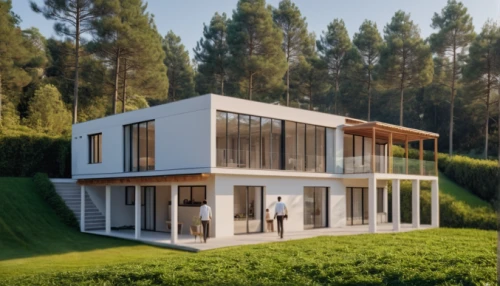 modern house,3d rendering,cubic house,smart home,eco-construction,cube house,dunes house,danish house,frame house,smart house,timber house,modern architecture,model house,inverted cottage,render,mid century house,villa,house drawing,exzenterhaus,garden elevation