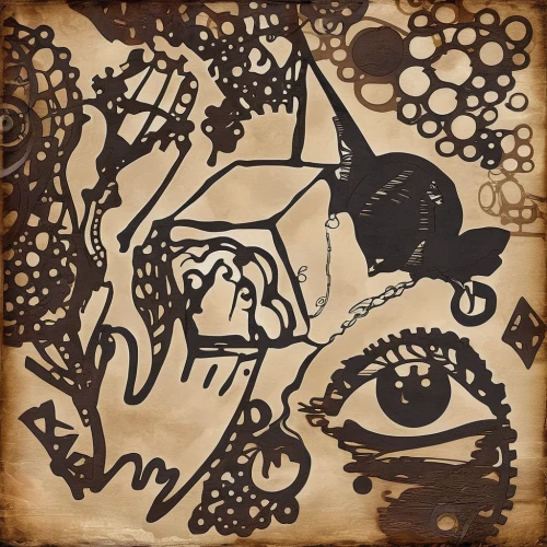 abstract cartoon art,brain icon,cubism,abstract eye,all seeing eye,camera drawing,woodcut,postit,puzzle pieces,rubber stamp,dali,zentangle,post-it,monoline art,torn paper,post-it note,doodles,abstract artwork,blotter,see no evil,Conceptual Art,Fantasy,Fantasy 25