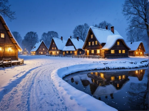 winter village,holland,winter house,half-timbered houses,netherlands,northern germany,winter landscape,christmas landscape,snowy landscape,wooden houses,the netherlands,snow landscape,half-timbered house,winter wonderland,winter magic,knight village,escher village,bruges,north holland,medieval town,Photography,General,Natural