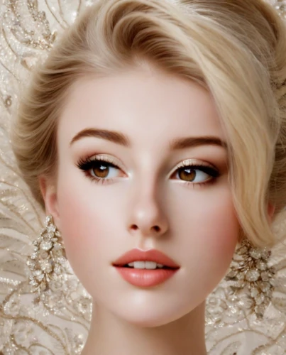 realdoll,doll's facial features,vintage makeup,beauty face skin,women's cosmetics,natural cosmetic,eyes makeup,woman face,romantic look,natural cosmetics,bridal accessory,blonde woman,woman's face,bridal jewelry,cosmetic products,female beauty,women's eyes,fashion vector,cosmetic brush,portrait background
