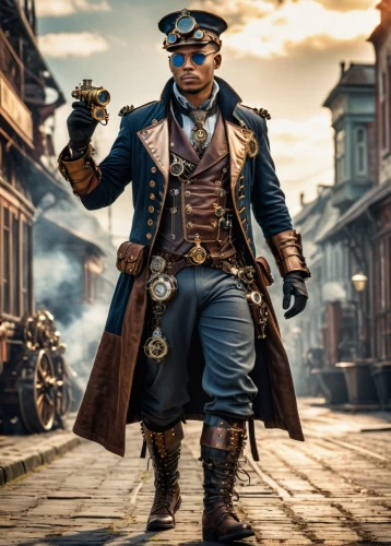 steampunk,pirate,pirate treasure,musketeer,pirates,town crier,jolly roger,steampunk gears,tower flintlock,key-hole captain,hatter,hook,officer,captain,haighlander,ship doctor,dodge warlock,black pete,bodie,admiral von tromp