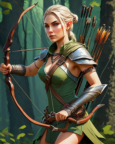 bow and arrows,female warrior,archery,3d archery,longbow,bows and arrows,archer,field archery,wood elf,huntress,awesome arrow,swordswoman,hand draw arrows,bow and arrow,warrior woman,male elf,draw arrows,compound bow,target archery,robin hood,Conceptual Art,Oil color,Oil Color 07