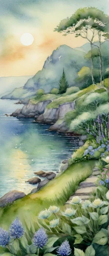 coastal landscape,landscape with sea,sea landscape,beach landscape,an island far away landscape,landscape background,watercolor background,landscape,river landscape,panoramic landscape,brook landscape,island of fyn,seascape,home landscape,khokhloma painting,fjords,seaside view,nature landscape,natural landscape,fjord,Conceptual Art,Daily,Daily 32