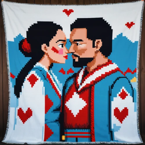quilt,cross-stitch,mexican blanket,throw pillow,christmas gift pattern,tapestry,zippered heart,pixel art,knitted christmas background,custom portrait,crochet pattern,christmas knit,dancing couple,lando,kitchen towel,pillow,quilting,two people,throughout the game of love,crochet,Unique,Pixel,Pixel 01